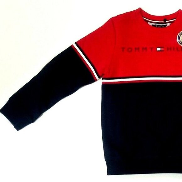 Tommy Hilfiger Boys Sweatshirt Pullover Cotton - Picture 2 of 7